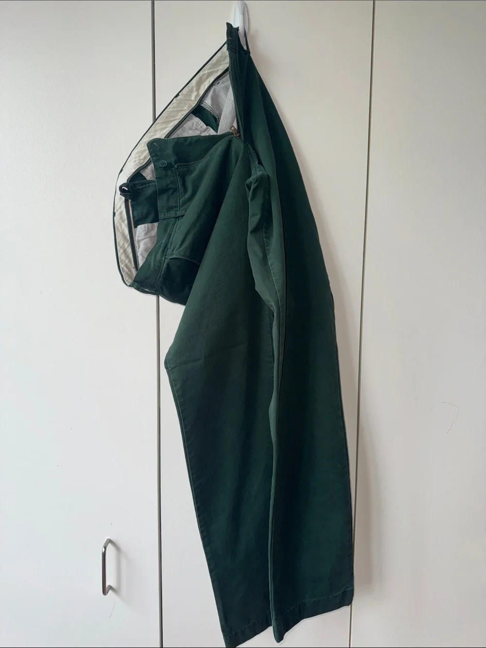 J. Crew Men's Dark Green Chinos